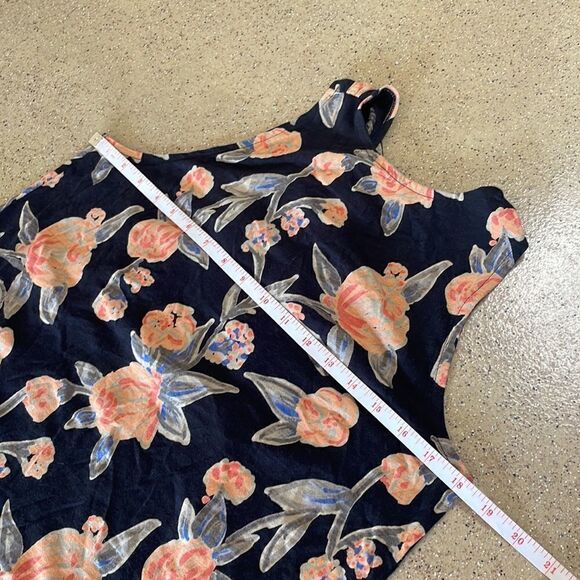 Floral Print Cross-Back Tank Top sz S - Picture 10 of 13